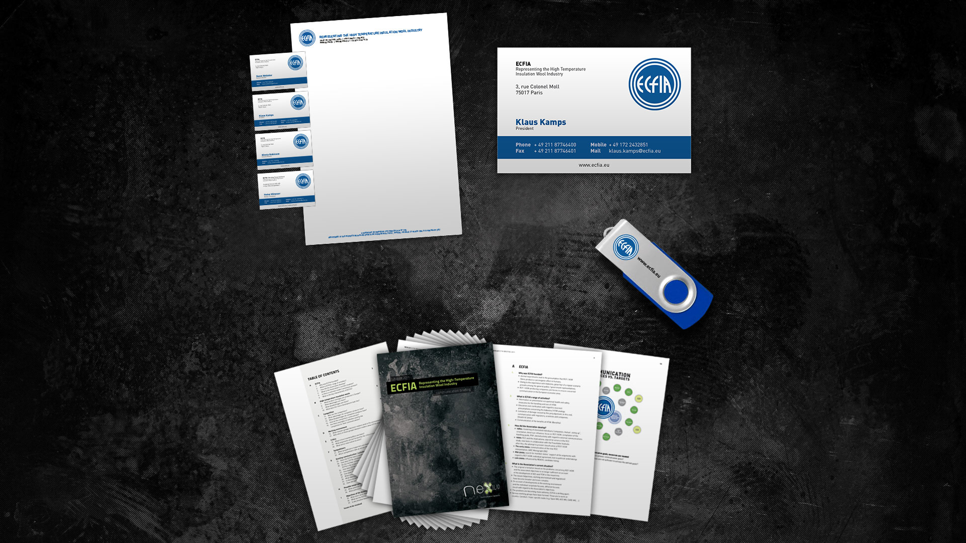 Geschäftspapiere: Visitenkarten, Briefpapier, Give Aways